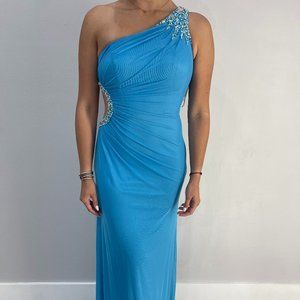 Blue with details Dress Size 4